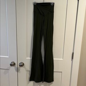 Aerie Dark Green Flare Pants